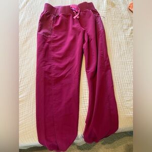 Size small pink jogger Figs scrub bottoms